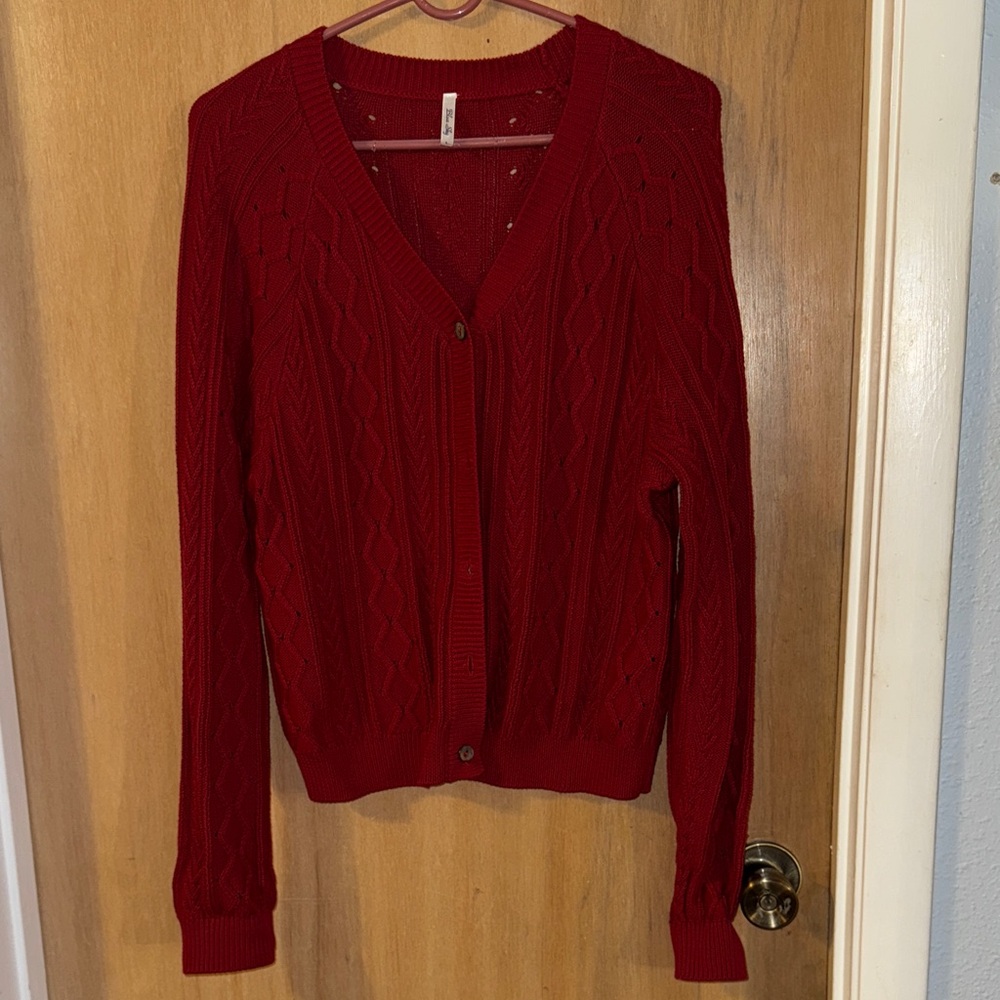 Blue Sky Cable Knit Sweater